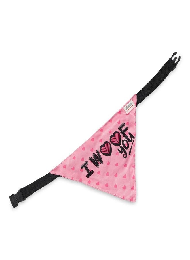 Zigly Lifestyle I Woof You Dog Bandana | Bandana for Dog Accessories and Gifts - S - Image 4